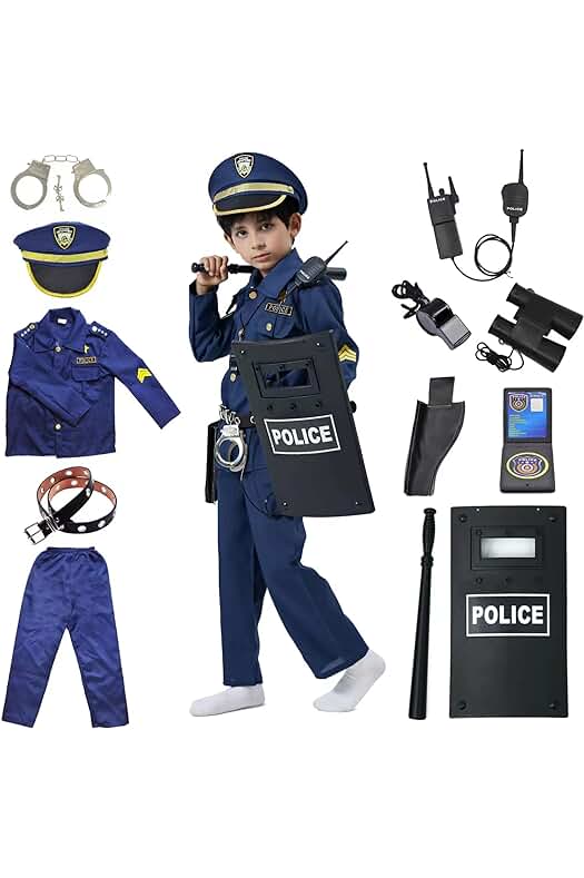 Kit de Policía de Lujo para Niños - Ideal para Halloween y Carnaval.