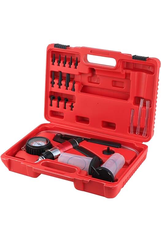 Kit de Probador de Compresión de Frenos - Equipo Completo para Purga y Sangrado Fácilmente.
