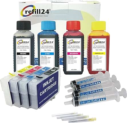 Kit de Recarga de Cartuchos de Tinta Serie 29 / 29XL para Impresoras Expression Home XP