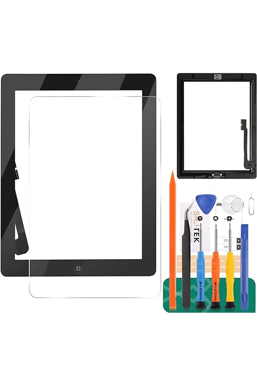 Kit de reparación de pantalla táctil para iPad 3 de 3ª generación (A1416/A1403/A1430) - Negro.