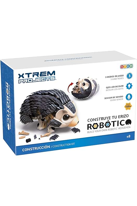 Kit de Robótica Educativa Xtrem Bots - Construye y Juega con este Erizo Robótico Interactivo.