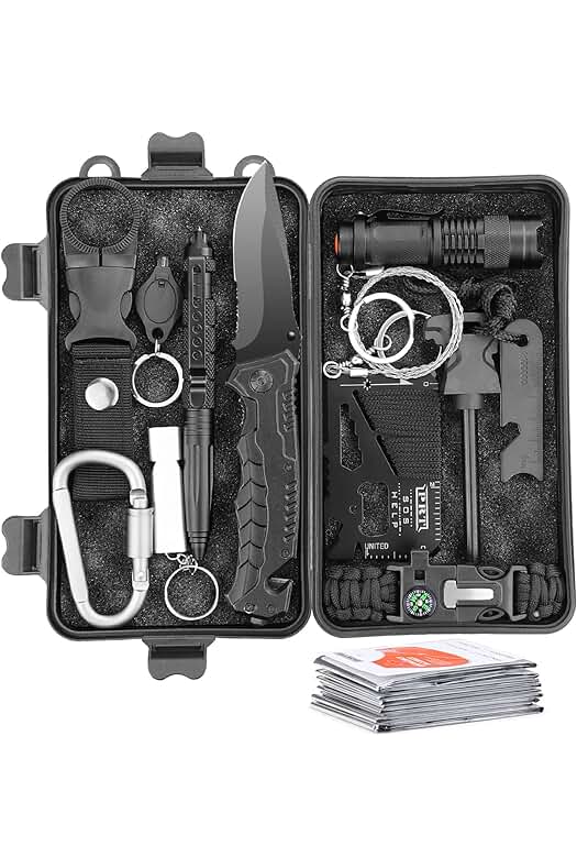 Kit de Supervivencia Todo en Uno para Viajes, Campamentos y Situaciones de Emergencia