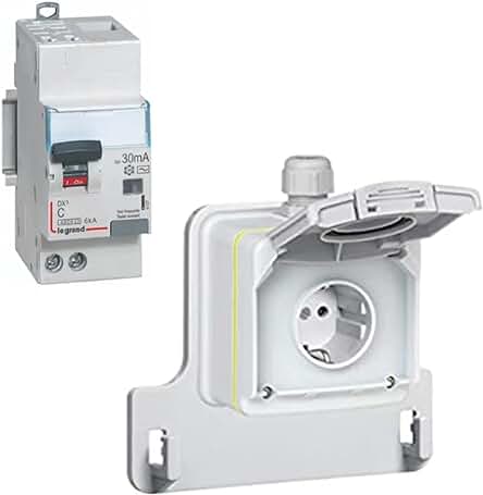 Kit de toma eléctrica GREEN´UP ACCESS IP66 IK08 + diferencial, listo para instalar.