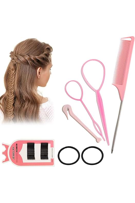 Kit de Trenzado de Cola de Caballo, Herramienta de Peinado para un Look Perfecto.