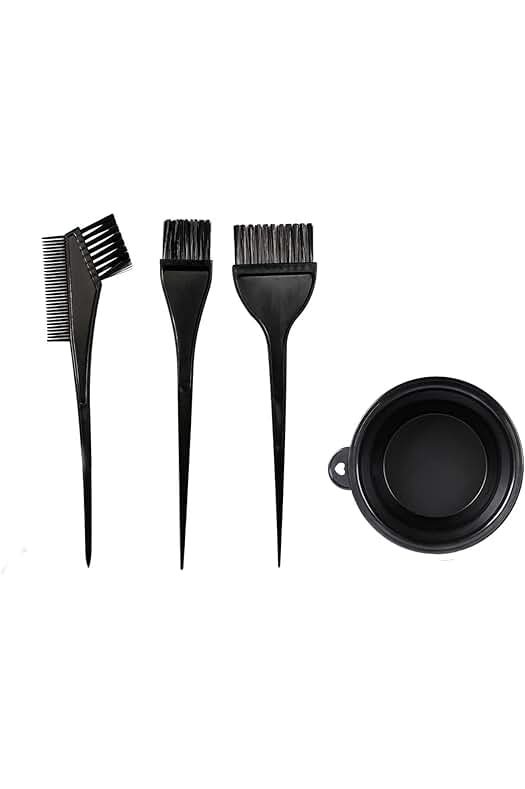 Kit profesional para teñir el cabello en casa con herramientas de calidad y fácil uso.