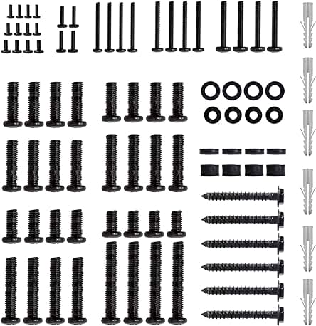 Kit Universal de Montaje para TV con Hardware Completo para Televisores de hasta 80, Negro