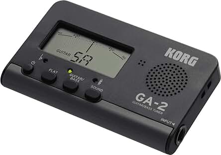 Korg GA-2: Sintonizador digital de alta precisión para guitarra y bajo