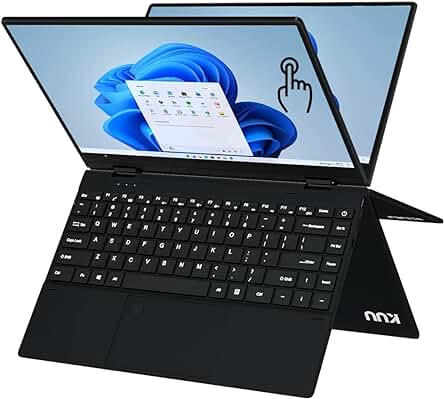 KUU J5040: Ordenador Portátil 2 en 1 con Windows 11 Pro, Táctil y Convertible