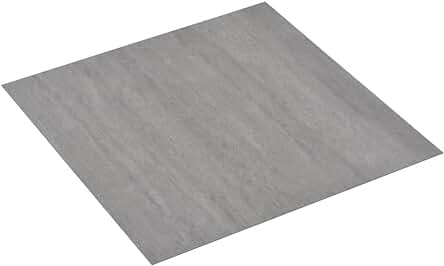 Lamas de Suelo PVC Autoadhesivas Imitación Mármol Gris - 5.11m²
