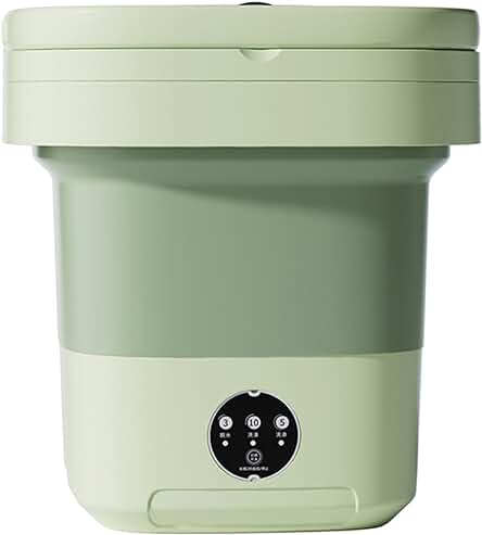 Lavadora portátil compacta de 8L con esterilización UV y secador plegable: ¡perfecta para viajes!