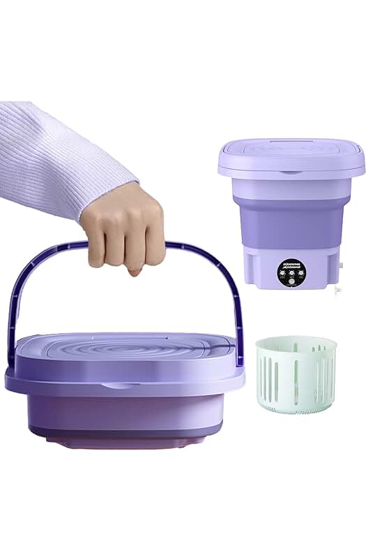 Lavadora Portátil Compacta | Limpieza Rápida y Eficiente | 8L de Capacidad de Lavado