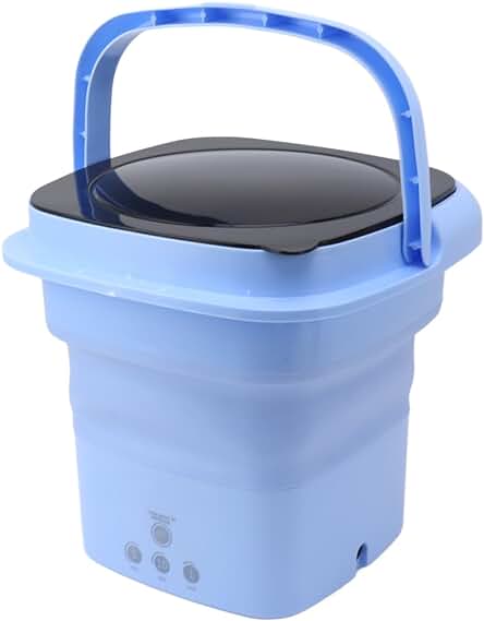 Lavadora portátil plegable Tnfeeon: la solución ideal para lavar en viajes y apartamentos.