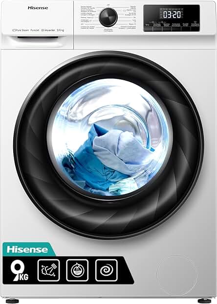 Lavadora Secadora Hisense WDQY901428VJM - Eficiente, Potente y con Función de Vapor.