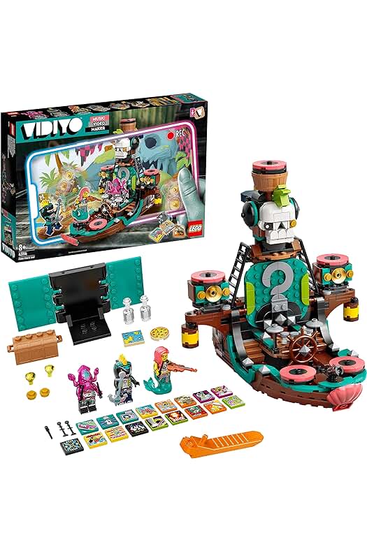 LEGO VIDIYO Punk Pirate Ship: Crea vídeos musicales divertidos con este set de juguete.