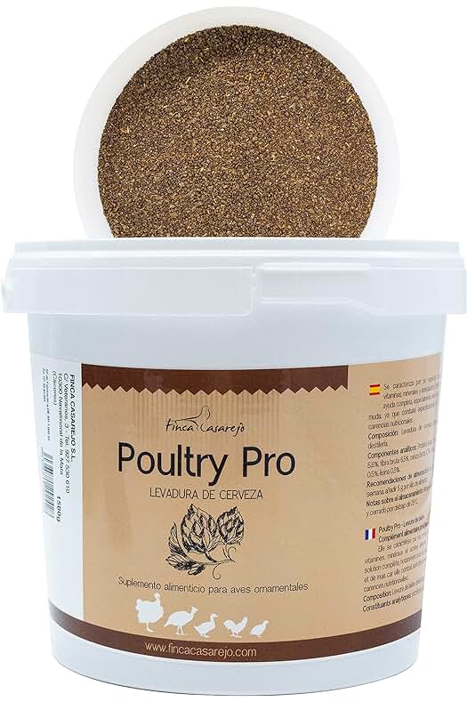 Levadura de cerveza para animales: Suplemento natural para fortalecer plumaje y pelaje.