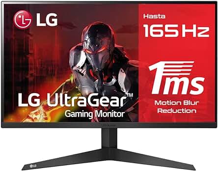 LG 24GQ50F-B - Monitor Gaming Ultragear con AMD FreeSync Premium y 165Hz