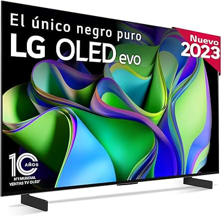 LG OLED42C34LA: Disfruta de la máxima calidad con esta Smart TV OLED de 42 4K.