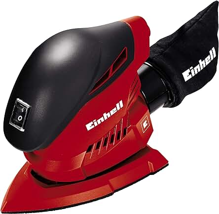 Lijadora de mano Einhell - TH-OS 1016. Potente, ergonómica y con sistema de extracción de polvo.