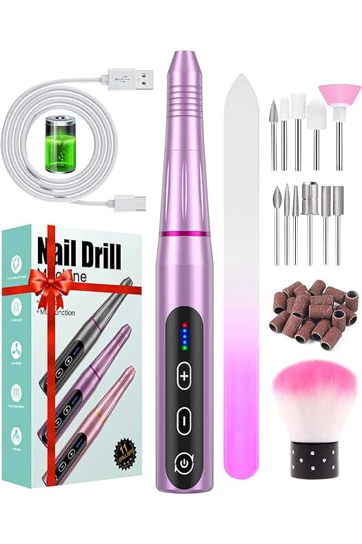 Lima eléctrica para uñas: potente, segura y versátil para manicura y pedicura profesional.