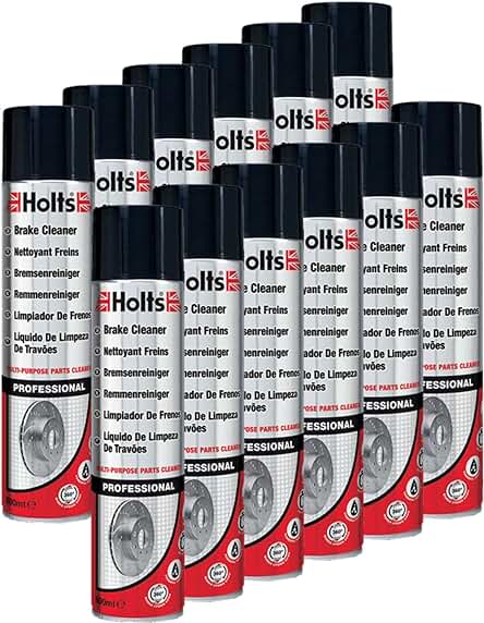Limpia tus frenos de forma eficiente con el pack de 12 botes Holts en espray.