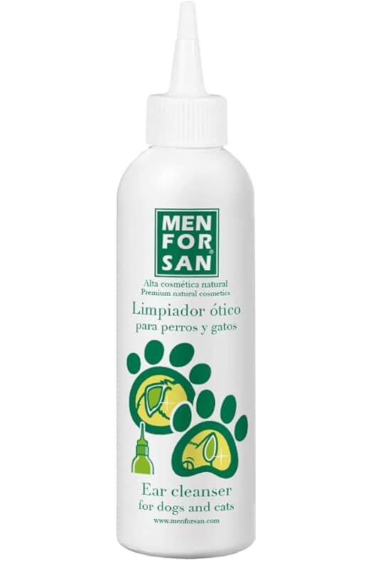 Limpiador de Orejas para Perros y Gatos - MENFORSAN - 125 ML.