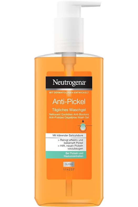 Limpiador facial con ácido salicílico para pieles con impurezas y sin aceite, 200 ml.