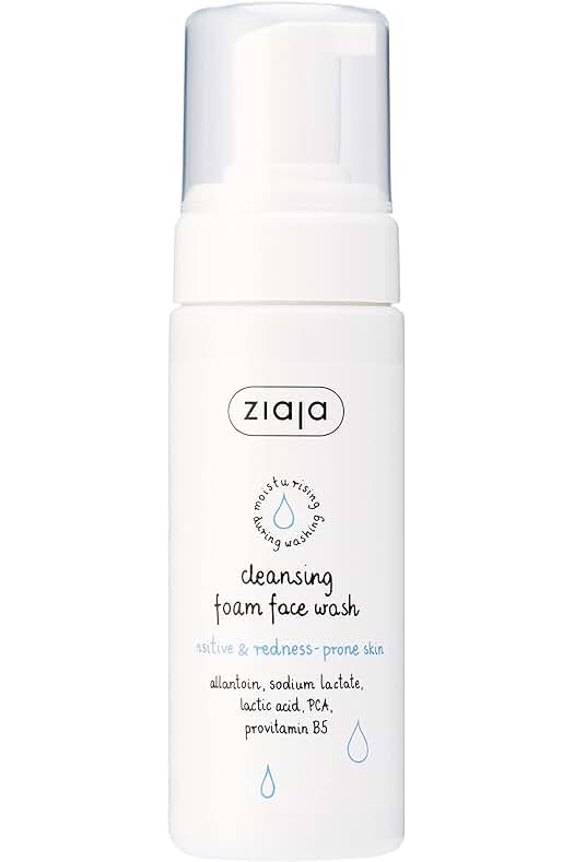 Limpiador Facial Espuma Ziaja para Pieles Sensibles y Propensas al Enrojecimiento de 150ml