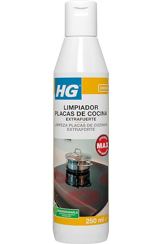 Limpiador Potente para Placas de Cocina, Elimina Suciedad Incrustada y Protege - 250ml