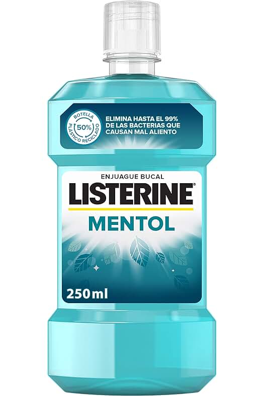 Listerine Enjuague Bucal: Refrescante protección para una sonrisa saludable.