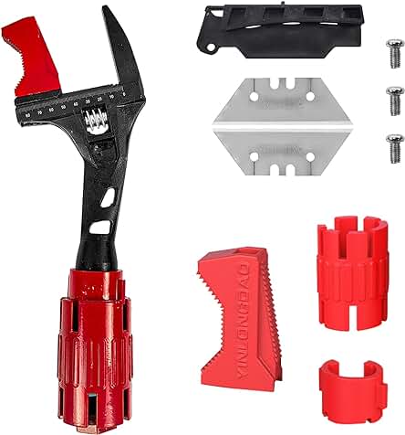 Llave Inglesa Ajustable de Gran Apertura, 24 en 1, Ideal para Grifos y Fontanería