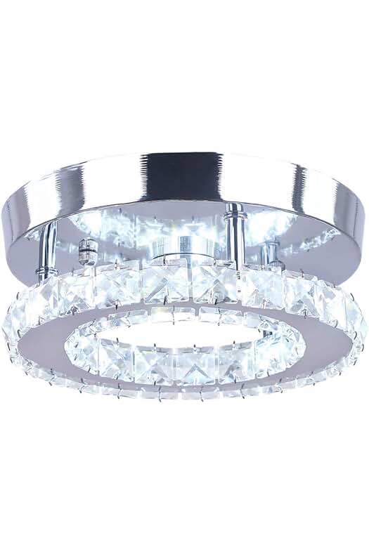 Lámpara de araña contemporánea de cristal cromado para decorar cualquier espacio con elegancia.