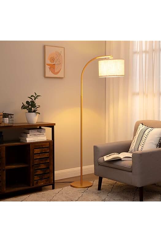 Lámpara de Pie Salón: Elegancia y estilo en tu sala con esta lámpara de arco ajustable.