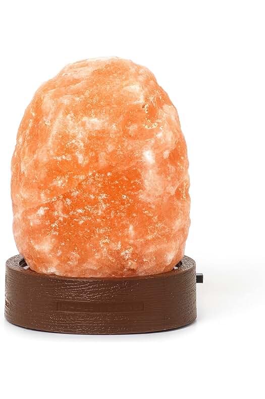 Lámpara de sal del Himalaya - Miniatura con efecto luminoso y cromoterapia.