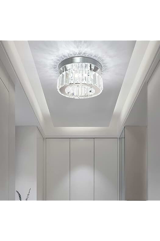 Lámpara de techo de cristal elegante para iluminar tu hogar con estilo.