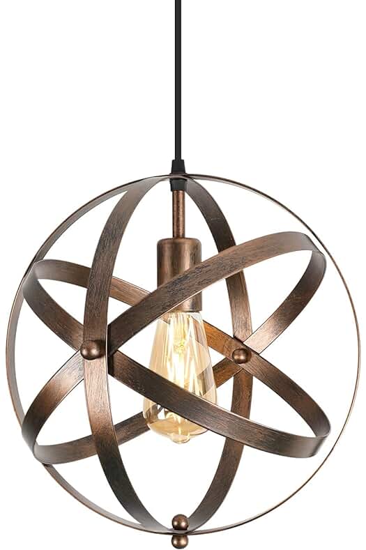 Lámpara de Techo Industrial Vintage para Comedor, Barra, Café, Escalera - Diseño Retro Elegante (30cm)