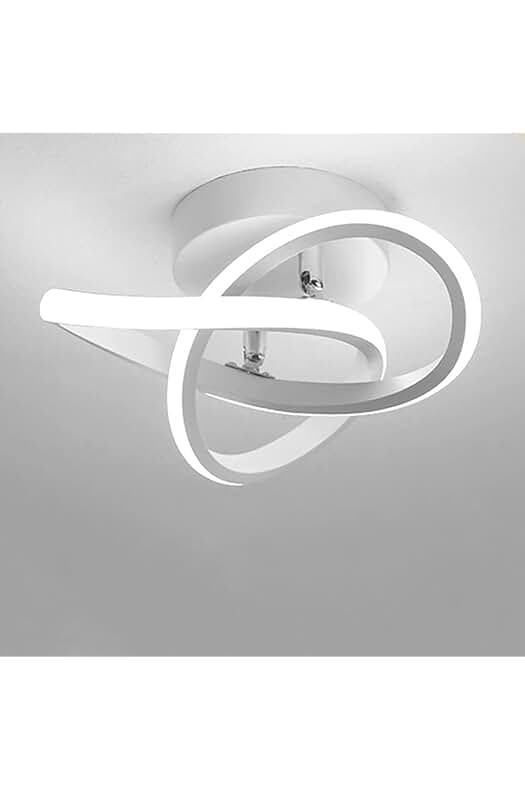 Lámpara de Techo LED Blanca Moderna de Diseño Flor - 22W Plafón LED, 24 x 11CM