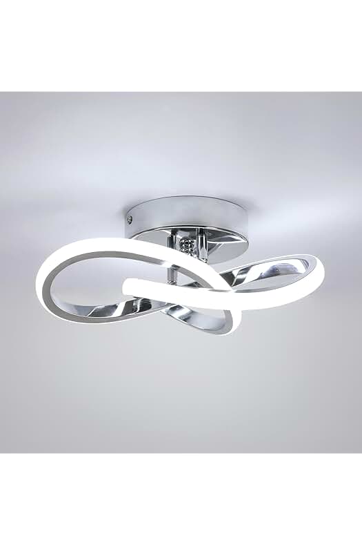 Lámpara de Techo Led, Diseño de Flor, Luz Blanca Fría, Ideal para Comedor y Dormitorio