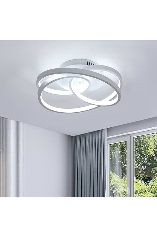 Lámpara LED de techo con diseño creativo y pantalla acrílica, 40W y luz blanca 6000K.
