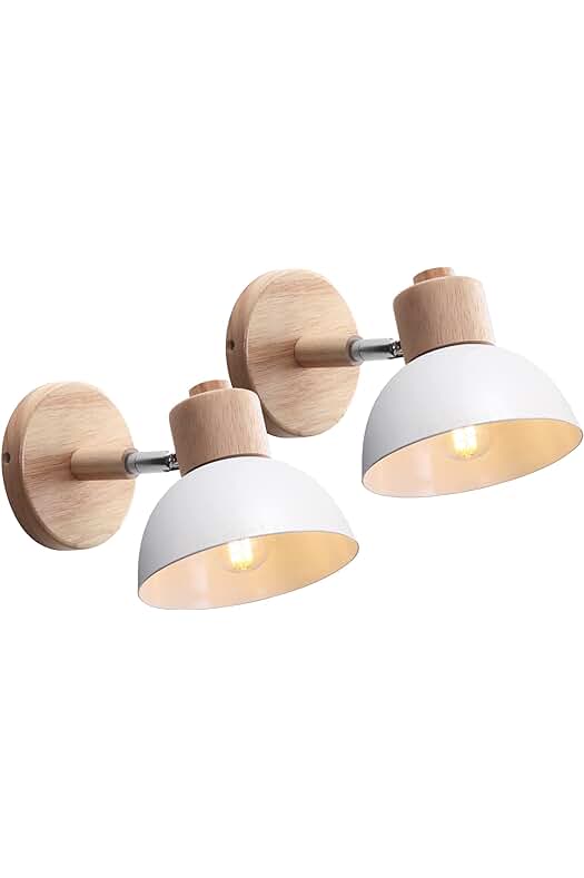 Lámparas de Techo Modernas de Madera y Hierro para Dormitorio, Pasillo y Sala de Estar.