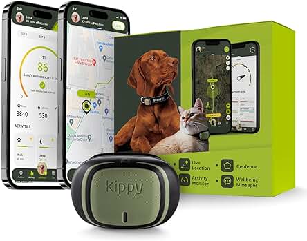 Localizador GPS para Mascotas - Rastreador y Monitor de Salud y Actividad para Perros y Gatos