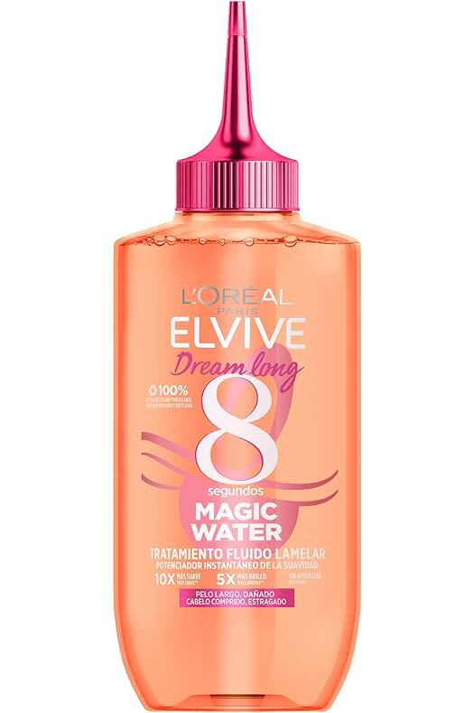 LOréal Paris Tratamiento Capilar Fluido Con Tecnología Lamelar, Elvive Dream Long Magic, 200ml.