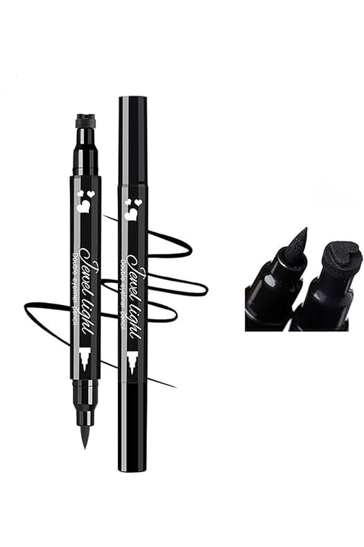 Lápiz delineador de ojos con sello de maquillaje 2 en 1 - ¡Destaca tus ojos con estilo!