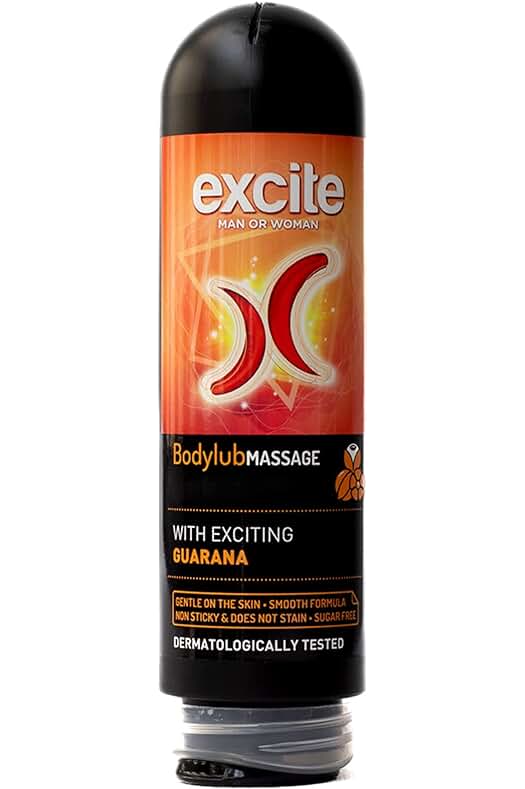 Lubricante íntimo de Guaraná: Gel de masaje 2 en 1 con efecto calor, vegano y testado dermatológicamente.