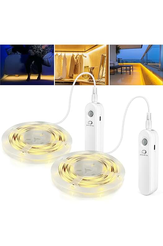 Luces LED con Sensor de Movimiento Recargables - Iluminación práctica y sin cables.