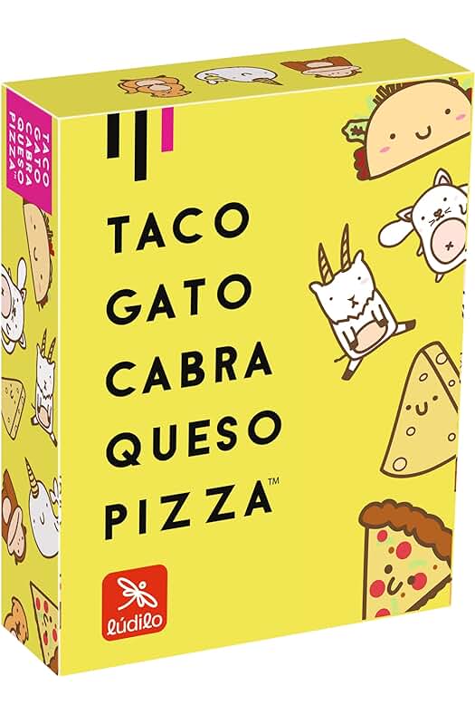 Ludilo - Juego de mesa Taco Gato Cabra Queso Pizza | Para niños de 8 años