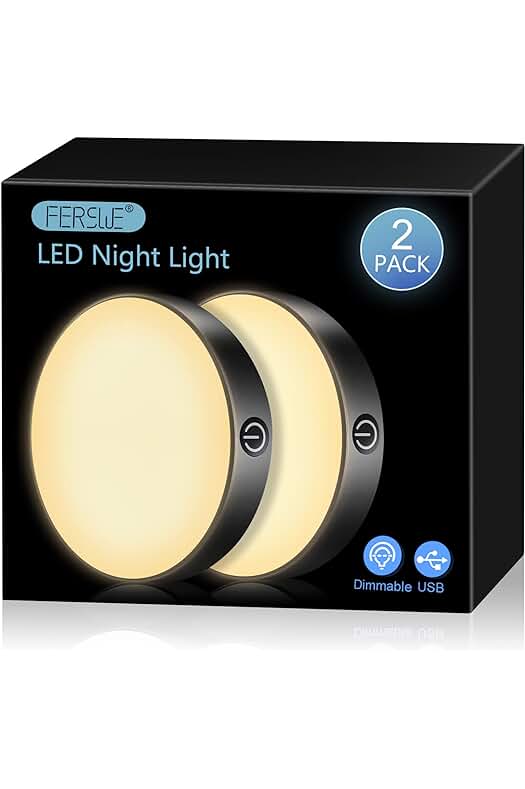 Luz de armario LED recargable, 3000 K, batería de 1000 mAh - Paquete de 2 unidades