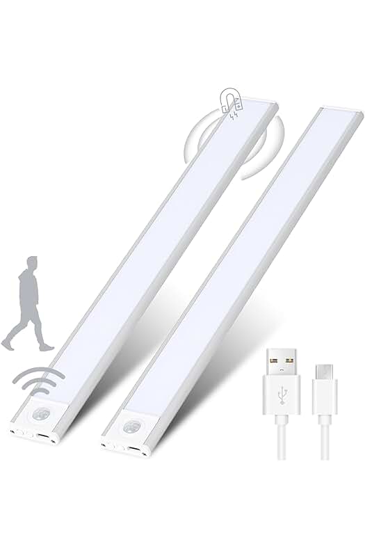 Luz LED Armario Fauxpont 2 Packs 40CM con Sensor Movimiento y Colores Ajustables.