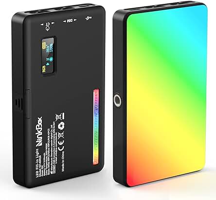 Luz LED Cámara de Relleno RGB Vídeo - Mejora la calidad de tus videos con iluminación ajustable.