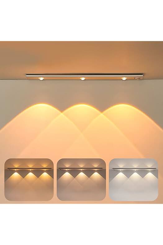 Luz LED con Sensor de Movimiento Recargable para Muebles y Espacios Pequeños
