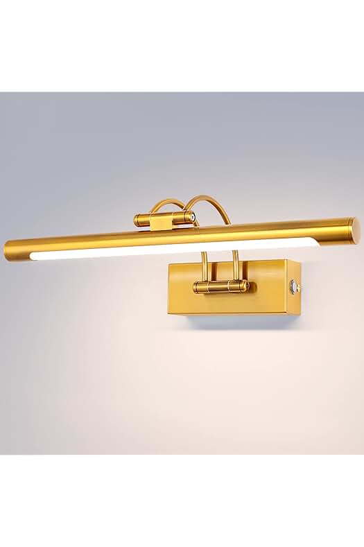 Luz LED Espejo Baño de 40CM con Regulador de Temperatura y Cabeza Giratoria.